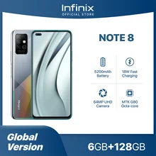 Global Version Infinix Note 8 Smart Phone 6GB RAM 128GB ROM 6.95 Inch HD+ Display 5200mAh 18W Fast Charge Mobile X692-K