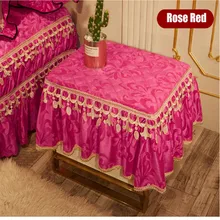 Роскошный мягкий бархат прикроватный столик крышка 50x60 см все включено стол крышка для защиты от пыли кружевное полотенце крышка для защиты от пыли скатерть