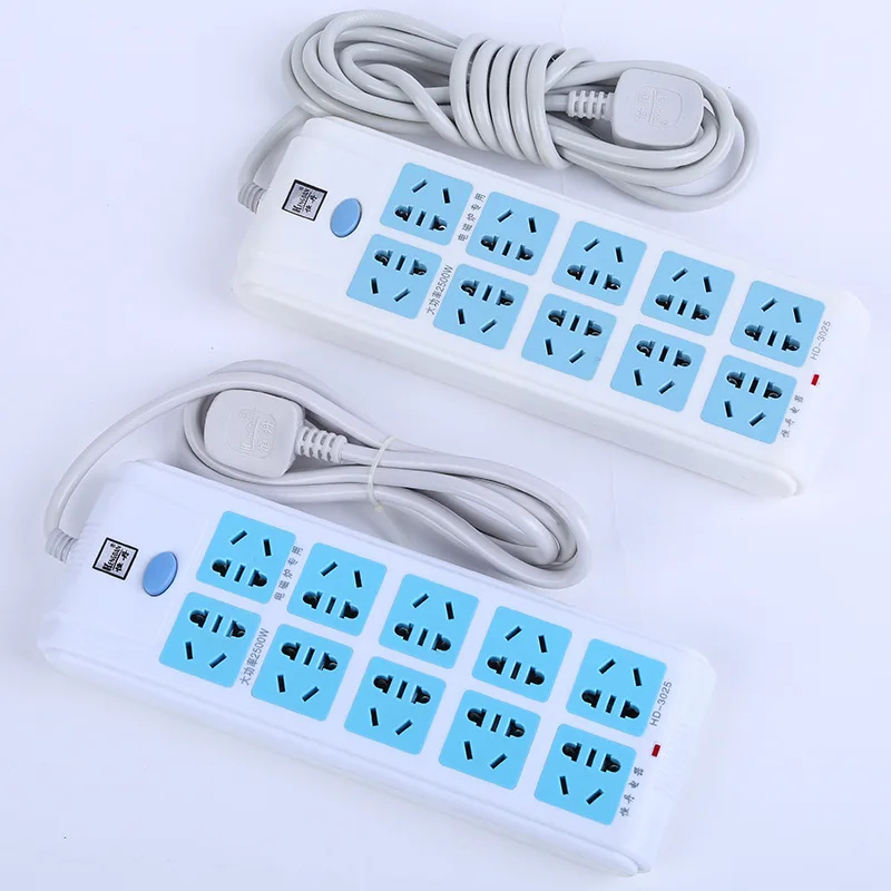 

Heng dan 3025 Wired Socket Ten Extra Large Country Standard Fifty Hole Fine Copper Internals Computer Table Only Power Strip