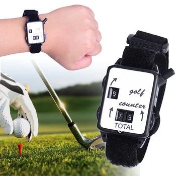 

Mini Golf Stroke Counter Durable Putt Outdoor Wristband Club Shot Score Keeper Portable Watch Type Mechanical Sport