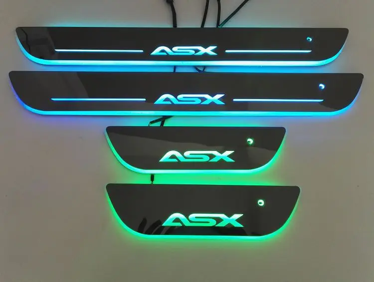 Mitsubishi Свеча зажигания для jin hyun ASX стандарт не ломается линия СВЕТОДИОДНЫЙ Красочный стример динамический светильник Добро пожаловать педаль светильник в комплекте