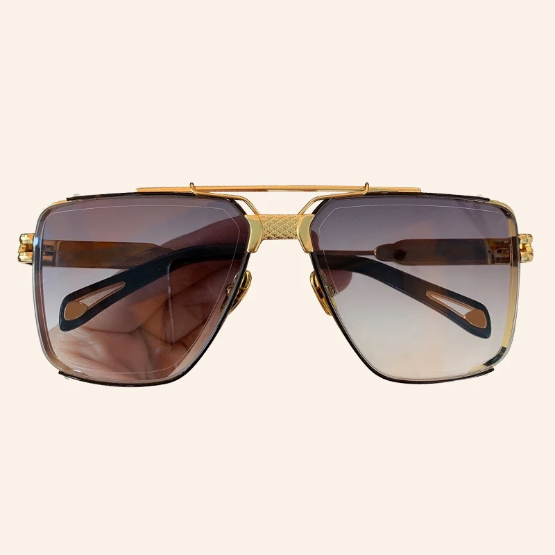 No.4 Sunglasses Высокое качество, квадратные солнцезащитные очки для мужчин и женщин, металлические оттенков, модные роскошные сексуальные солнцезащитные очки для женщин - Цвет линз: No.4 Sunglasses