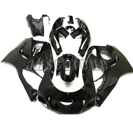 Мотоцикл полный обтекатель комплект для Suzuki GSXR600 GSXR750 1996 1997 1998 1999 ABS пластик сжатия Cowlings глянцевый черный Чехлы