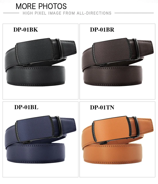 Buy Wholesale China Fashion Casual Jeans Ratchet Belt Men Genuine Custom  Leather Belt With Automatic Buckles & Genuine Leather Belt at USD 4.35