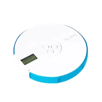 

7 Rainbow Round 7 Grid Portable Timing Electronic Kits For The Elderly To Take Medicine Intelligent Timing Reminder