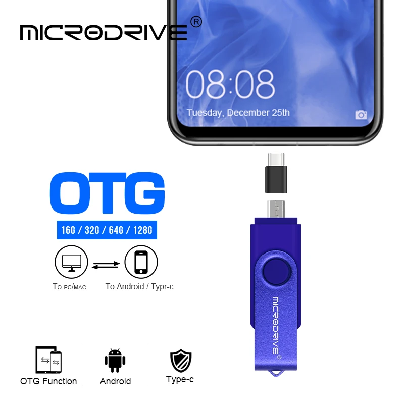 ȵ̵ Ʈ PC  USB ÷ ̺, OTG  ̺, USB ƽ, CŸ ÷ ũ, 128GB, 64GB, 32GB
