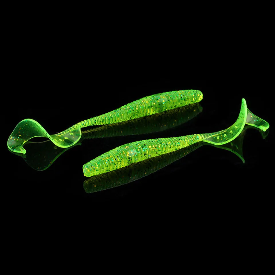 

WALK FISH 10PCS/Lot Pesca Artificial Soft Lure Japan Shad Worm Swimbaits Jig Wobbler Head Fly Fishing Silicon Rubber Fish Lures