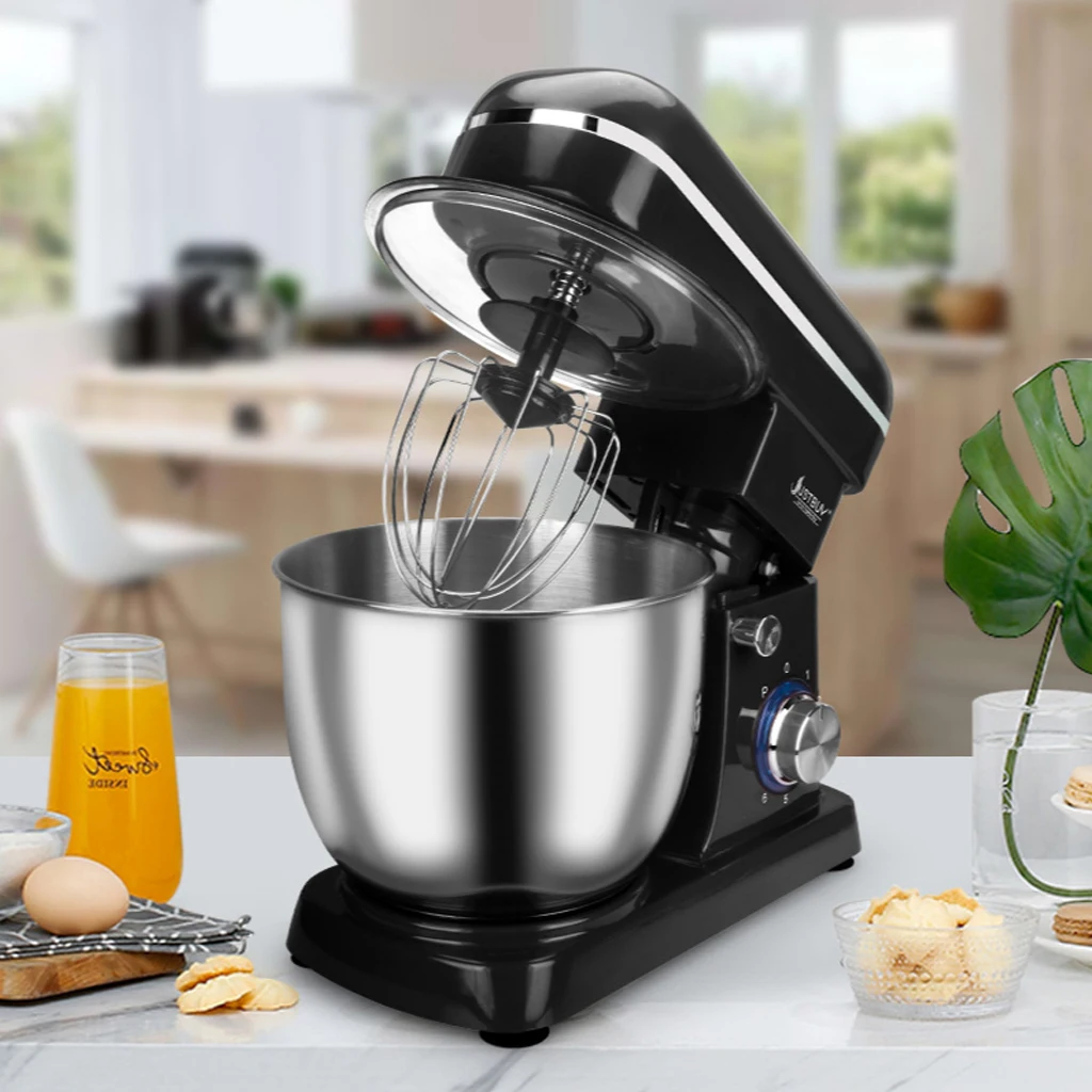5L 6 Speeds Kitchen Electric Stand Mixer Bread Dough Maker Machine Tilt-Head Red w/ Mixing BowL