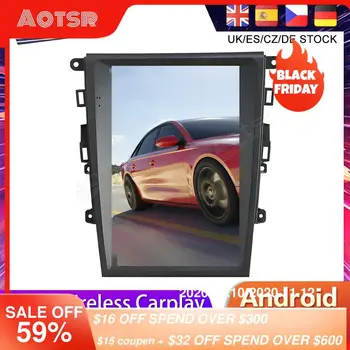 

For Ford Mondeo MK5 2013-2017 Tesla styel Android 9.0 Car DVD Screen GPS Navigation Radio Multimedia Palyer Head Unit Recorder
