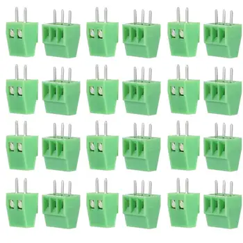 

50 Pcs Pitch 2.54mm Straight Pin 2P 3P Screw PCB Terminal Block Connector