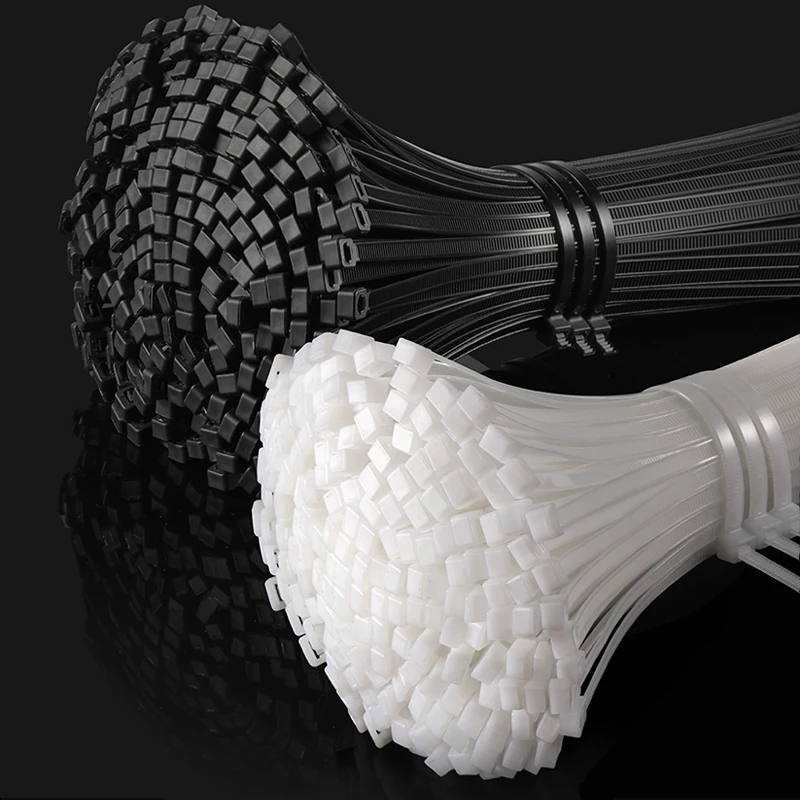 self locking nylon abracadeiras black wire zip strapping 01