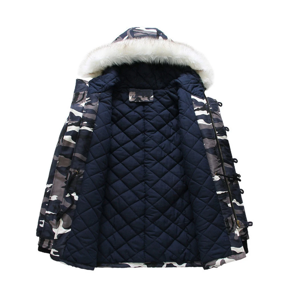 winter jacket men Thick Hooded Casual Men Jacket Warm Winter Camouflage hooded cotton suit Coat Suitable for many occasion