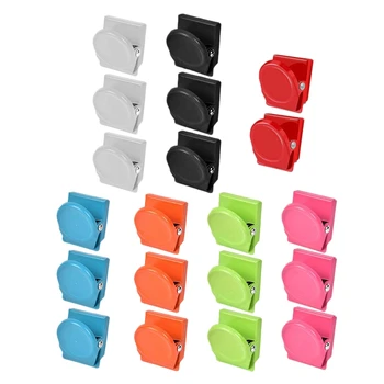 

20 Pack netic Metal Clips, 7 Colors Refrigerator Whiteboard Wall Fridge netic Memo Note Clips nets Metal Clip