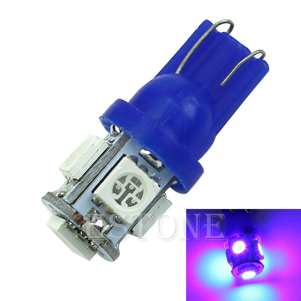 1 шт. T10 5 LED 5050 SMD 194 168 W5W синий свет клиновидная лампа ксеноновая Автомобильная