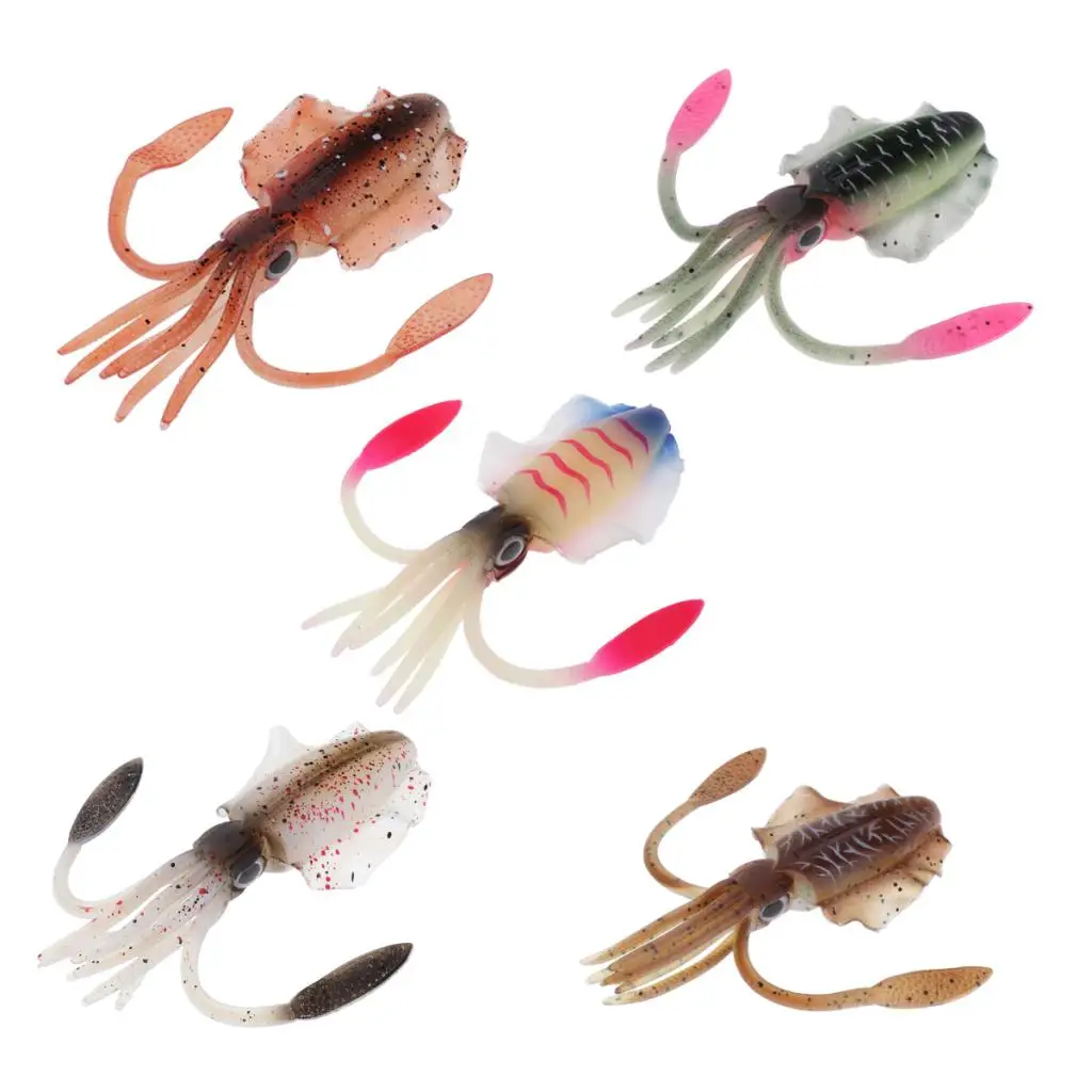 1pc Squid Lure Soft Baits Octopus Squid Skirt Lure Sea Fishing