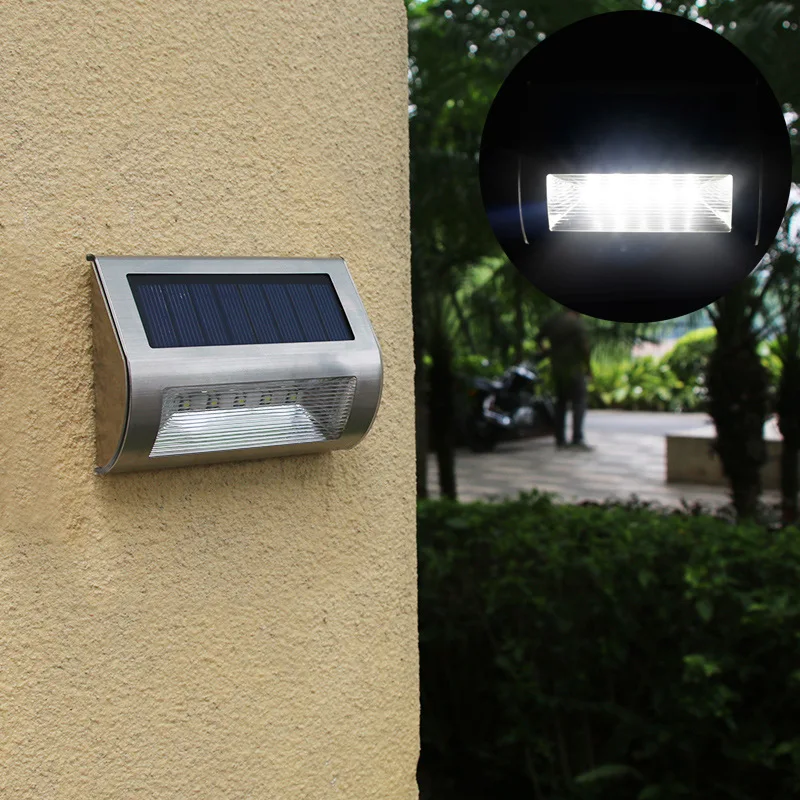 

Amazon Cross Border Electricity Supplier Solar Wall Light 5LED Outdoor Hallway Staircase Lamp Household Solar Corner Lamp