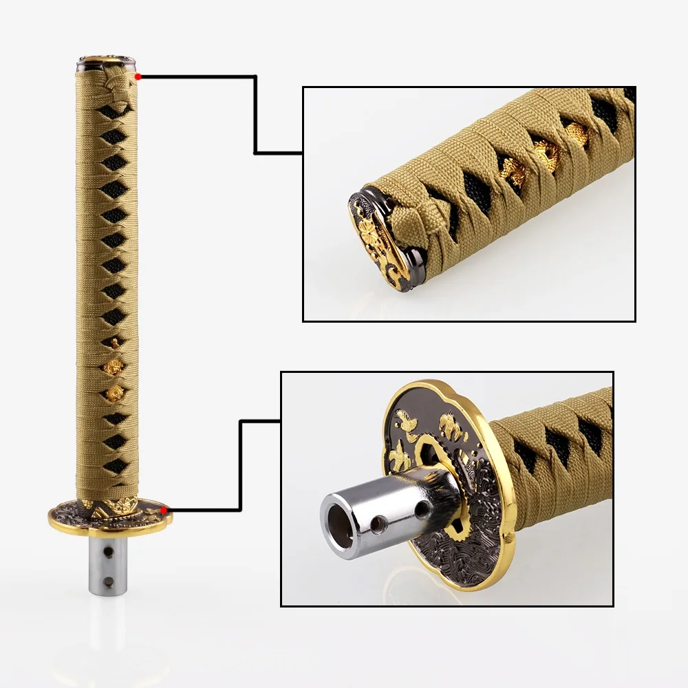 Universal 200MM/300MM JDM Katana Samurai Sword Shift Knob Shifter With Adapters Gear Shift knob car accessories
