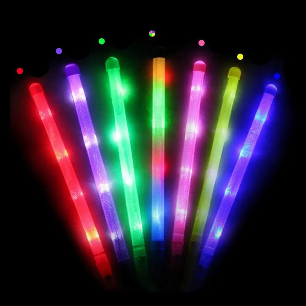 Light Up Multi Color Plastic Stick Wands Rally Rave Concert Party Decorative Flashing Glow Glowing Wand Rod Gift | Дом и сад