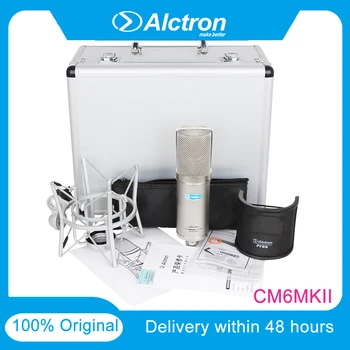 

Alctron CM6MKII Professional Condenser Wired Microphone Mic Sound Studio For Recording Includes Custom Shock Mount For Youtube