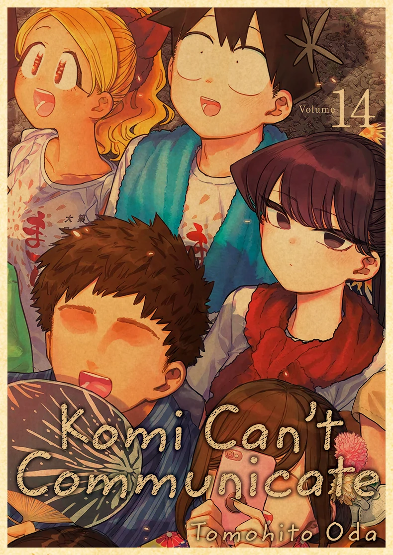 Komyushou Desu Posters Anime Komi Cant Communicate Poster Kraft Paper Vintage Home Room Art Wall Stickers
