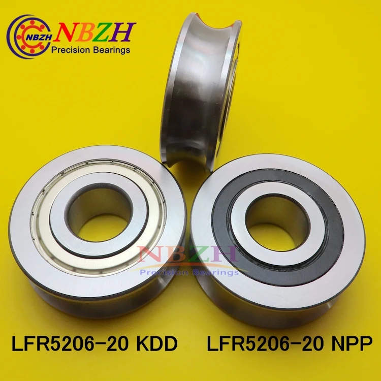 

LFR5206 KDD 20 MM track LFR5206-20 NPP R5206-20 2RS Precision double row balls Groove Track Roller Bearings 25*72*23.8*25.8 mm