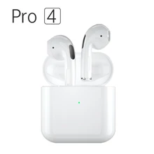 Écouteurs intra auriculaires Bluetooth 5.0 Pro 4, Mini casque hi fi, oreillettes de Sport sans fil étanches, stéréo, boîte de chargement, tous les Smartp