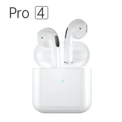 Écouteurs intra auriculaires Bluetooth 5.0 Pro 4, Mini casque hi fi, oreillettes de Sport sans fil étanches, stéréo, boîte de chargement, tous les Smartp 