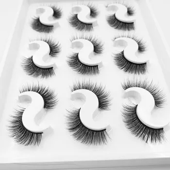 

NEW 9 pairs 3D Mink Lashes Natural False Eyelashes Dramatic Volume Fake Lashes Makeup Eyelash Extension Silk Eyelashes