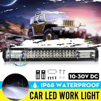 

Universal 288W Car Light Bar LED Fog Spotlight Work Light Flood Lamp Bar Spot Beam Driving Fog Lamp For SUV Cars 10-30V Highligt
