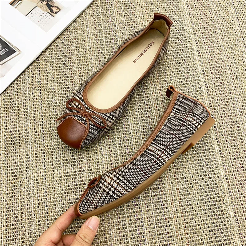 Large Size 34-43 Women`S Ballet Flats Shoes Comfortable Shallow Mouth Pregnant Mother Shoes Flat Soft Bottom Single Lady Loafers (5)