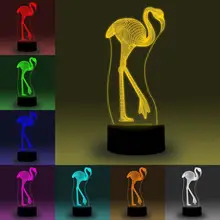 NiteApps 3D Flamingo LED Night Light Desk Table Illusion Lamp Holiday Birthday Gift APP/Touch Control lynette eason holiday illusion