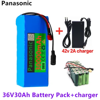 

Panasonic 36V Battery 10S4P 36V 30Ah Battery 500W High Power Battery 30000mAh Ebike Electric Bike Charger BMS + 42V2A Charger