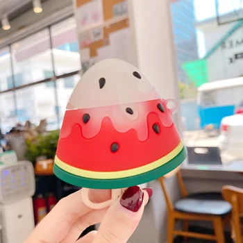 

Summer watermelon popsicle earphone protective case for airpods 1 2 pro silicone wireless bluetooth earphone cover