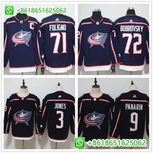 Мужская Хоккейная Футболка с коламбусом Сергеем бобровским Сетом Джонсом ником фолигно