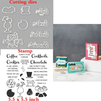 

Nothing's Better Than Clear Stamps with Metal Cutting Dies For Diy Scrapbooking Embossing Transparent Seal Handmade Paper Cards