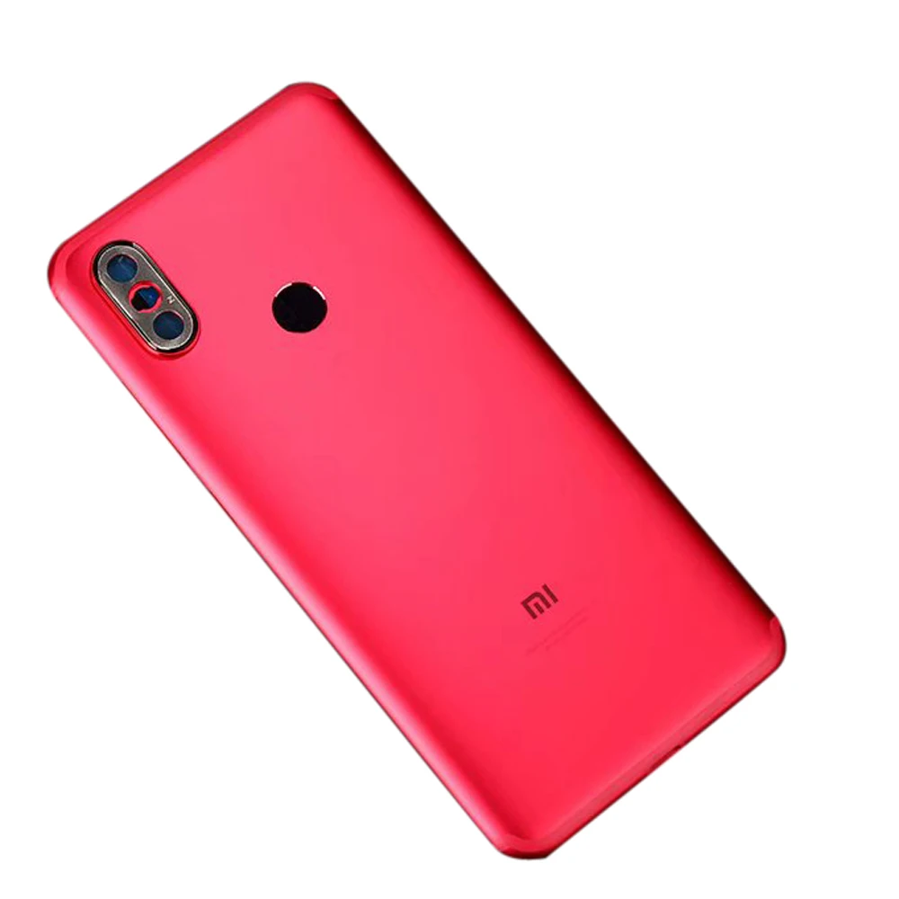 Корпус для Xiaomi mi A2 mi 6X батарея Дверь Металлическая задняя крышка телефон запасные части чехол с кнопочная панель