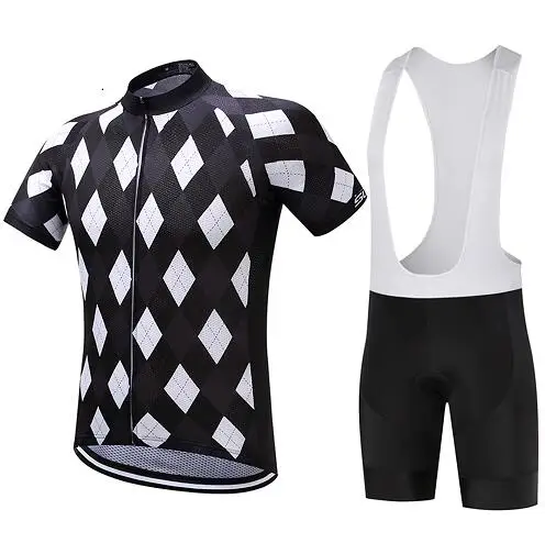 Jersey and Pants Мужские летние pro Велоспорт BIB велосипед комплект одежды короткий mtb Джерси Комплект Одежда мальлот велосипедный триатлонный костюм платье мужской - Цвет: Jersey and Pants