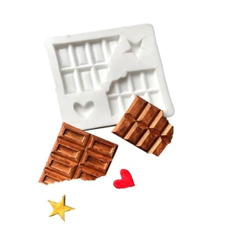 

Half Chocolate Biscuit Original Silicone Fondant Cake Cookie Mold Baking Tool DIY Cake Decoration Chocolate Chip Cooking Mould