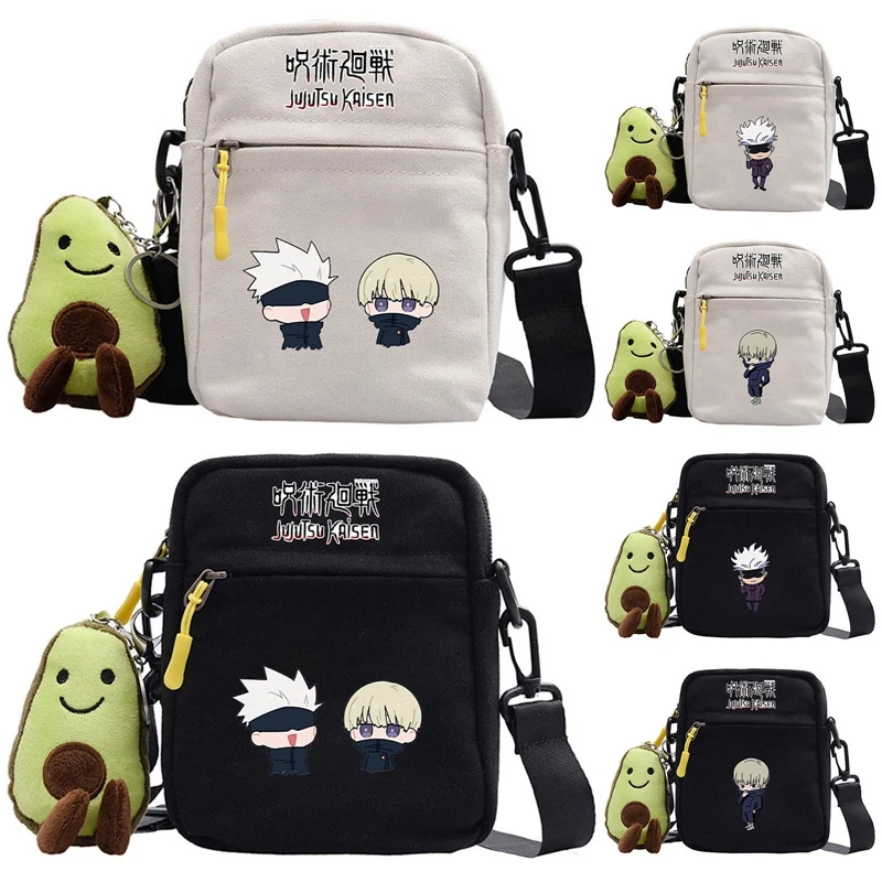 Anime Cartoon Spell Back To War Women Shoulder Bag Fashion Tote Outdoor Bag Canvas Handbag Zipper Messenger Bags Sac Main Femme