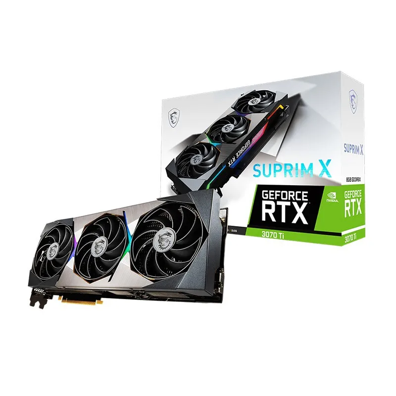 Оригинальная игровая Видеокарта MSI GeForce RTX 3070 Ti SUPRIM X 8G GDDR6X NVIDIA RTX3070Ti 3080Ti E-Sports |