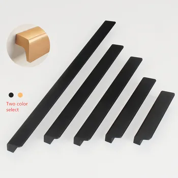 

KK&FING Champagne Gold Aluminum Alloy Cabinet Door Handles Drawer Pulls Kitchen Cupboard Door Knobs Furniture Handle Hardware