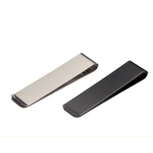 Clip de Metal de acero inoxidable de alta calidad para hombre y mujer, Clip de plata Simple para dinero en efectivo, 1 unidad