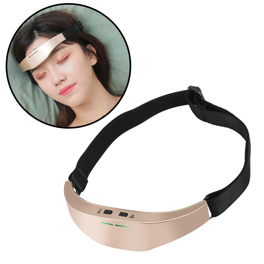 

Electric Head Massage Migraine Treatment Device Headache Relief Golden Relax Sleeping Aid Treatment Device Hypnotic Apparatus