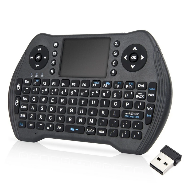 Mini Wireless Keyboard with Touchpad Mouse, Multimedia Remote Keypad