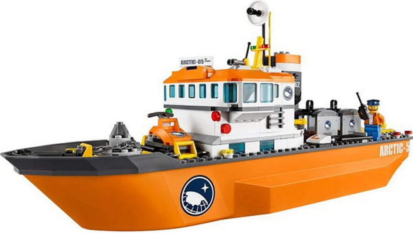 Baratos 10443 BELA City aventura polar Arctic rompehielos modelo de barco bloques de construcción figura clásica juguetes compatibles con niños Legoinglys