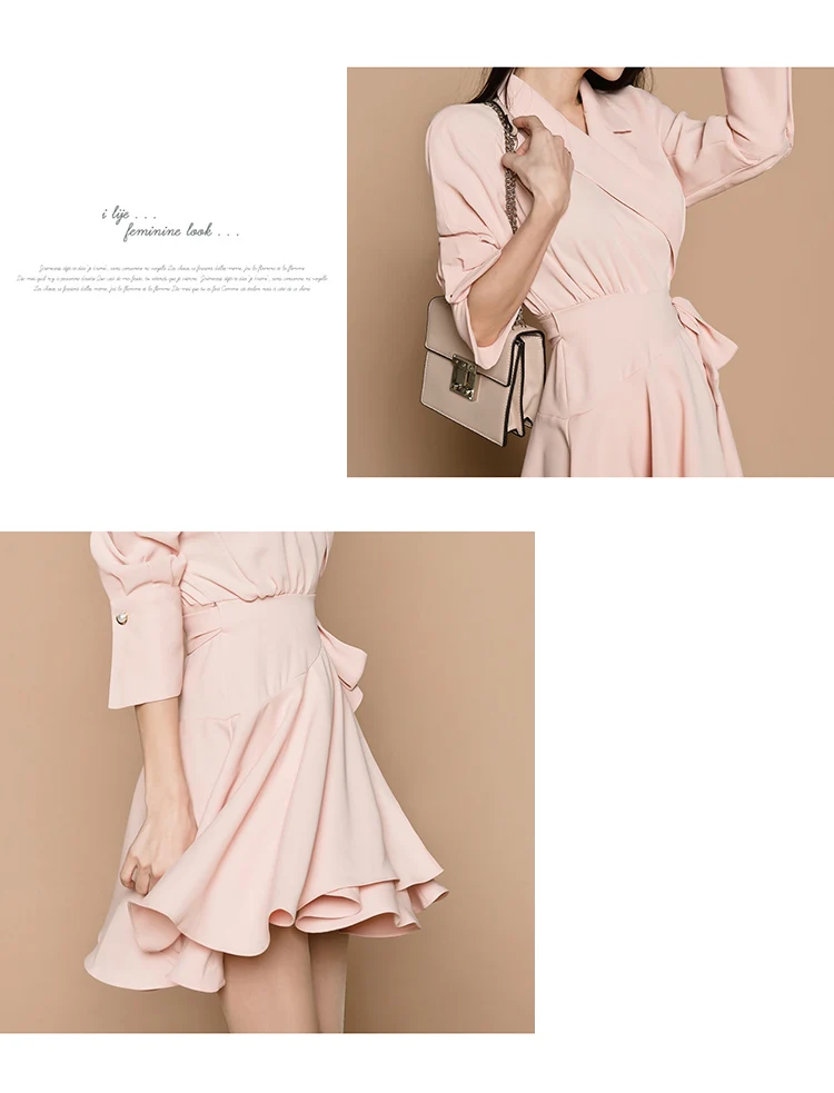 2022 فستان ربيعي نسائي فستان كاجوال أنيق تصاميم كوريه جديد فساتين العيد لعام