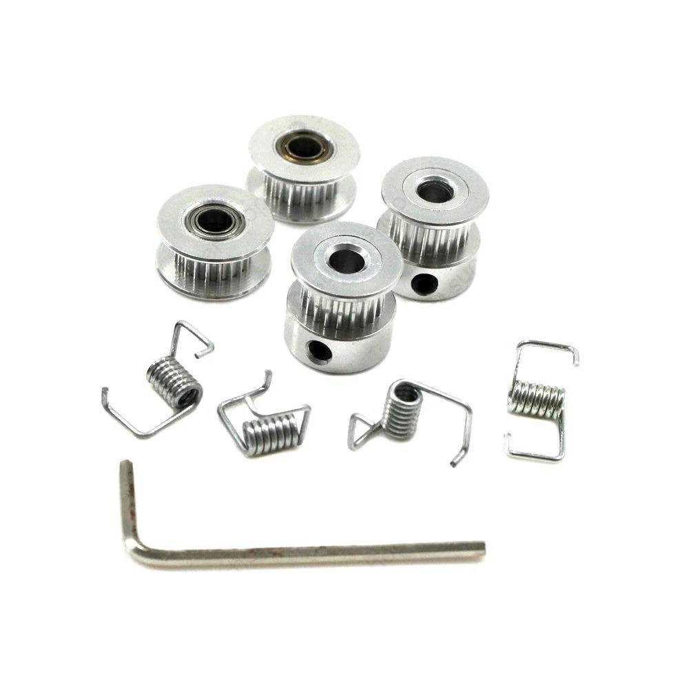 3d принтер DIY KIT 2X GT2 шкив 20 зубов диаметр 5 мм+ GT2 6 мм Ремень ГРМ и 2X Натяжной 4X Натяжитель для RepRap
