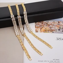 MIRAFEEL, хит, 1 шт., золотой цвет, австрийский кристалл, полые, очаровательный, циркон, браслет на цепочке для женщин, ювелирные изделия