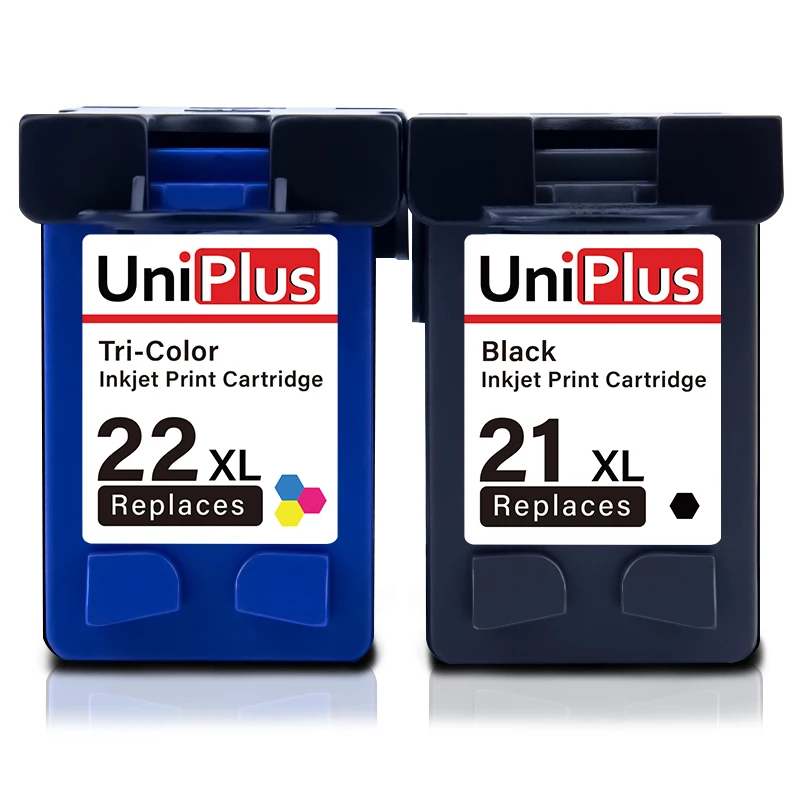 UniPlus чернильный картридж для hp 21XL 22XL C9351C C9352C для hp 21 22 принтер с чернилами hp Deskjet 3910 3940 OfficeJet 4315 J3508 черный Цвет чернила - Цвет: Black Tri-Color