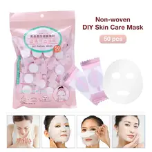 Wholeshale 50PCS DIY Compressed Mask Disposable Facial Cleaning Mask Non-woven DIY Face Skin Care Mouisturing Mask Cotton